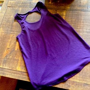 Zyia size small purple twist back tank